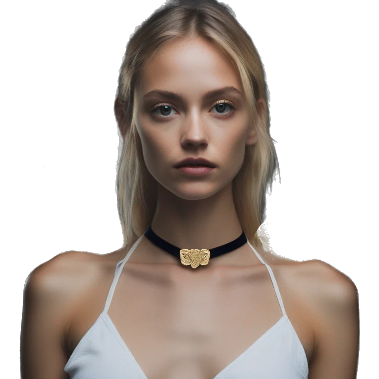 Alexa Reynen, david bellemere, Bare belly, Wings, Choker, Bathed in shadows, FOV 90 degrees, short lighting, L USM, Cold Colors, gilded technique, extremely hyper aesthetic, absurdres emoji