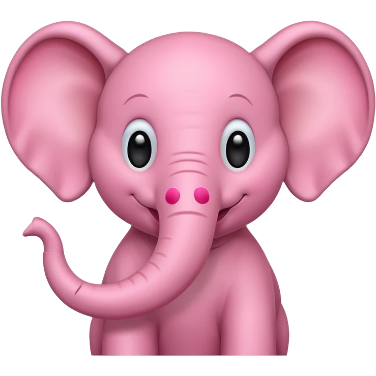 Pink elephant emoji