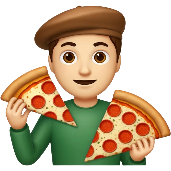 italian emoji person with pizza emoji