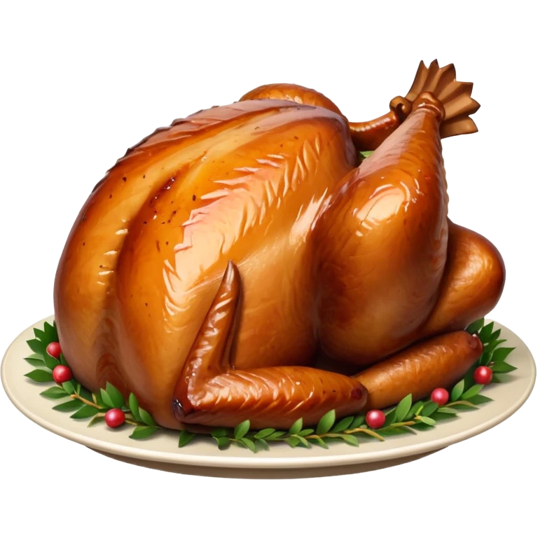 Christmas Roast potato and turkey and ham  emoji