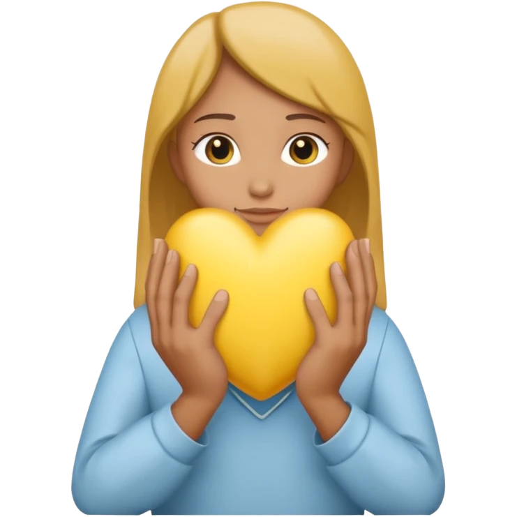 Pray hands + yellow heart  emoji