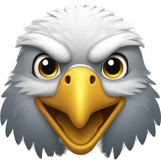 Smiling eagle emogi  emoji
