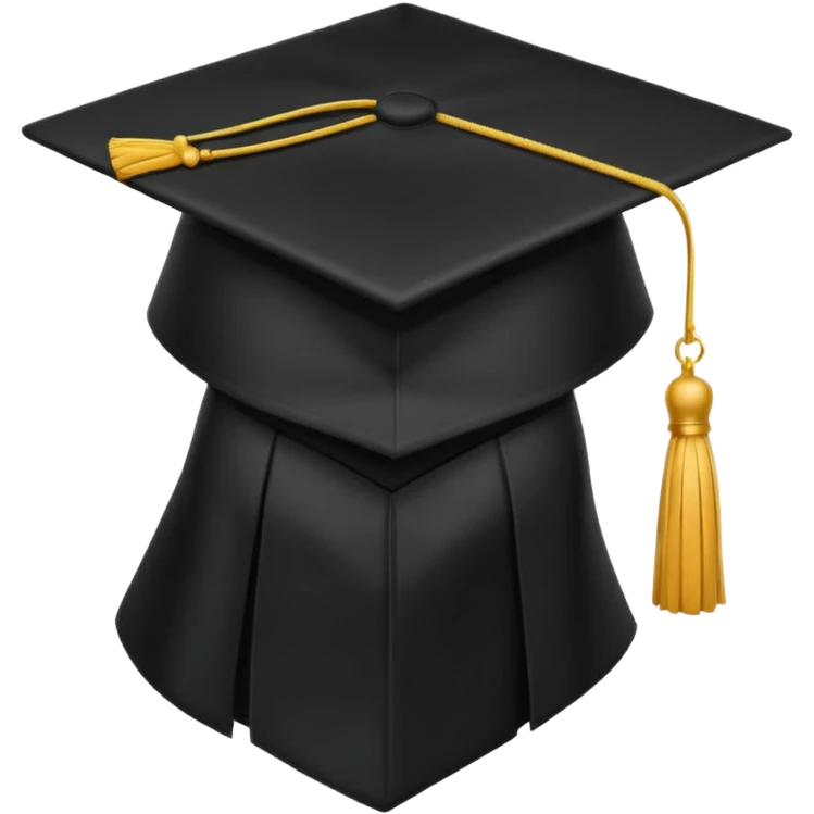 black graduation cap  emoji