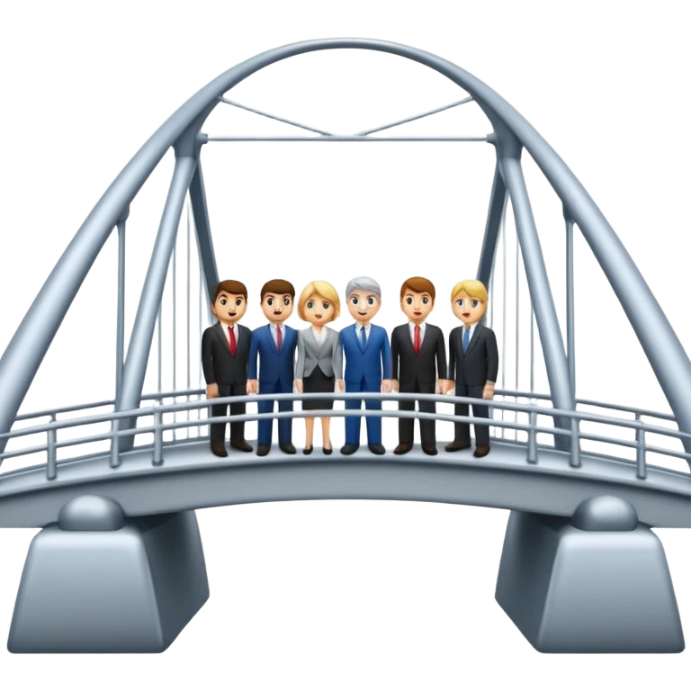 bridge between team tech and business emoji