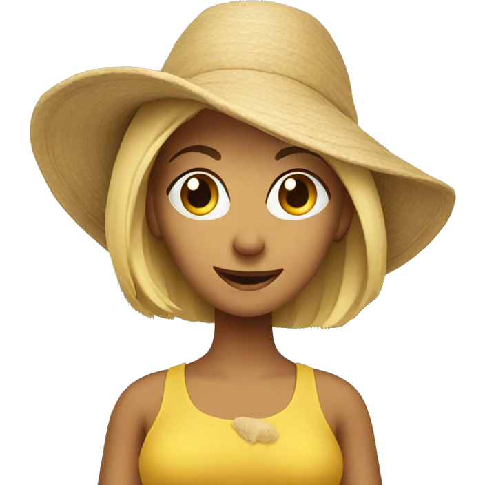 female vacation expert travel beach emoji