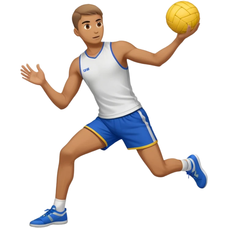 Man playing sepak takraw emoji