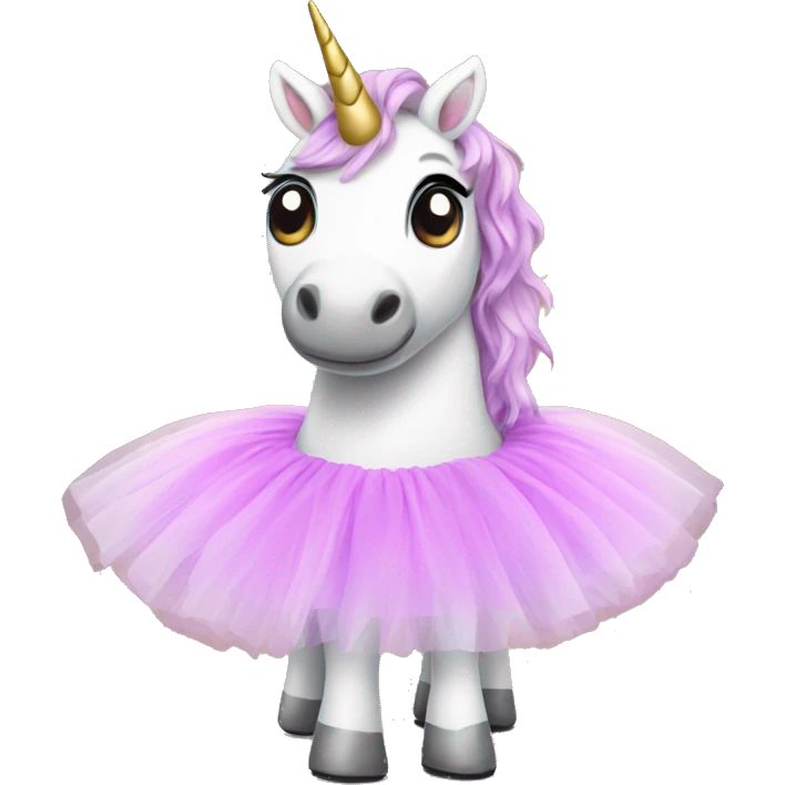 Unicorn wearing a tutu  emoji