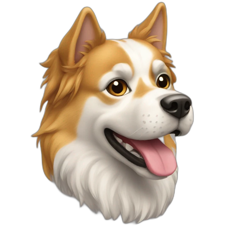 Chat sur chien emoji