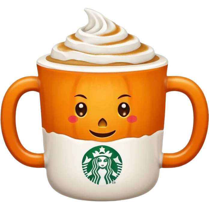 Starbucks pumpkin coffee  emoji
