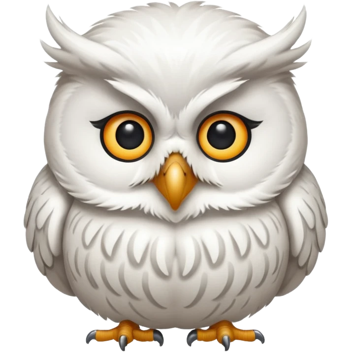 🦉 le mm hibou mais blanc  emoji