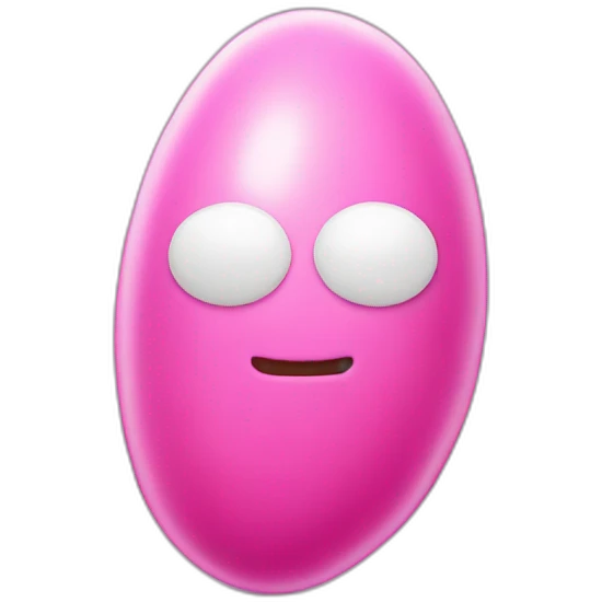 Pink Vibrating Bean emoji