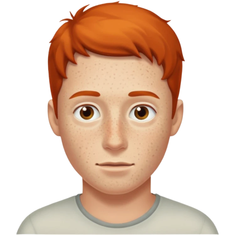 hombre con pecas muy visibles emoji