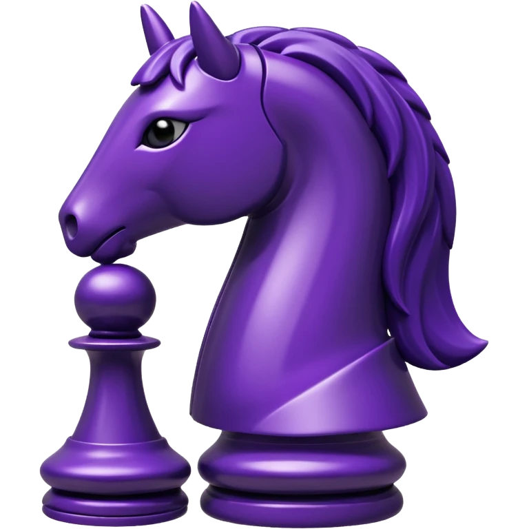 chess knight dark purple emoji
