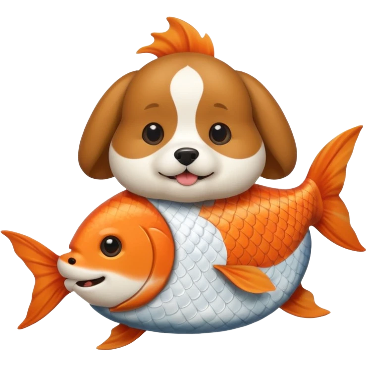 Dog in fish emoji