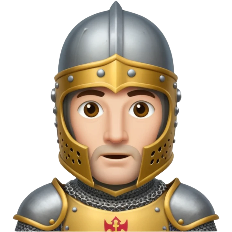Monty pyton knight with full face helmet emoji