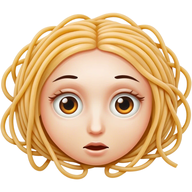 Spaghetti eyes emoji