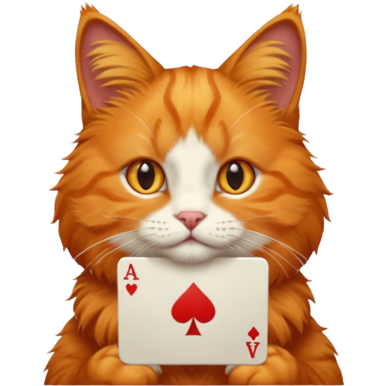 orange cat gambling emoji