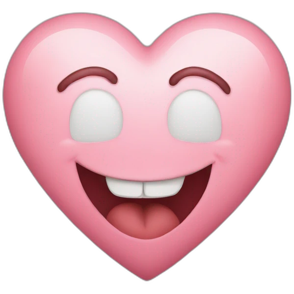 heart with a big smile  emoji