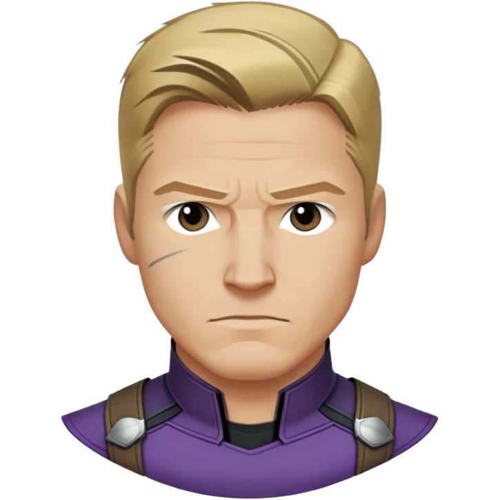 clint barton portrait marvel from captain america: civil war emoji