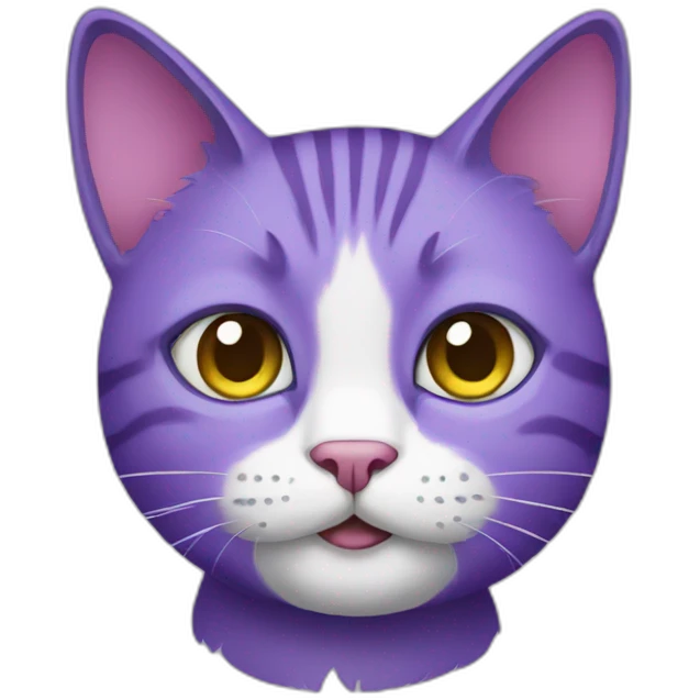 Purple cat emoji