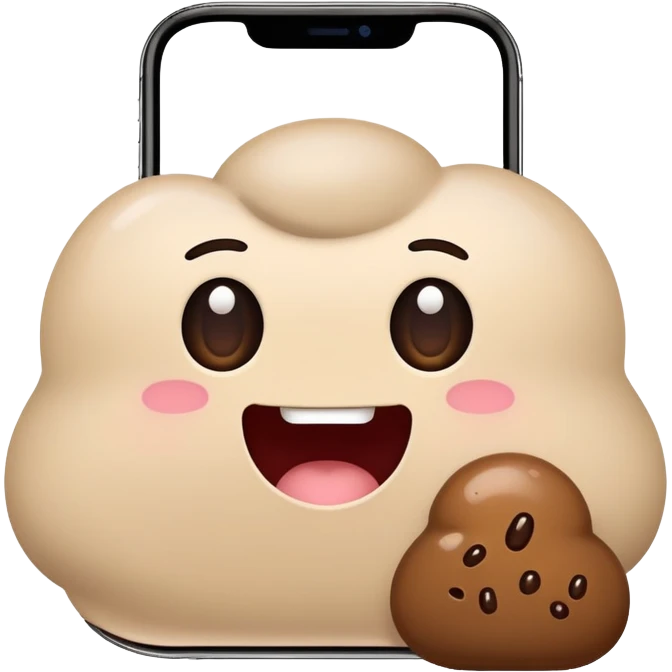 iphone 16e with notch poop emoji