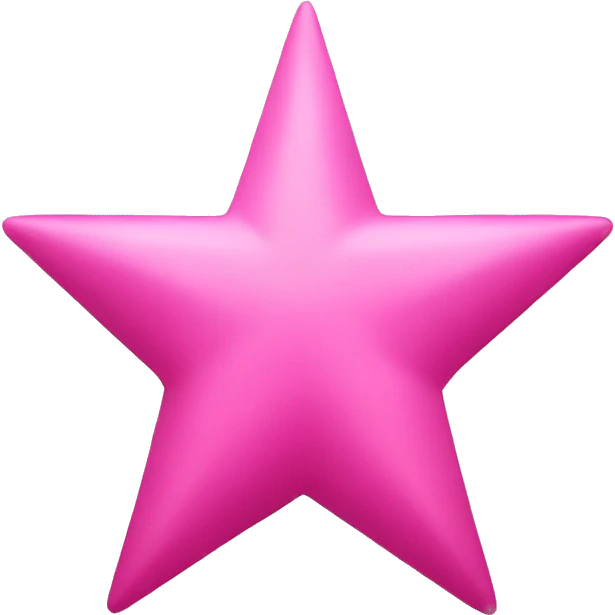 Pink star emoji