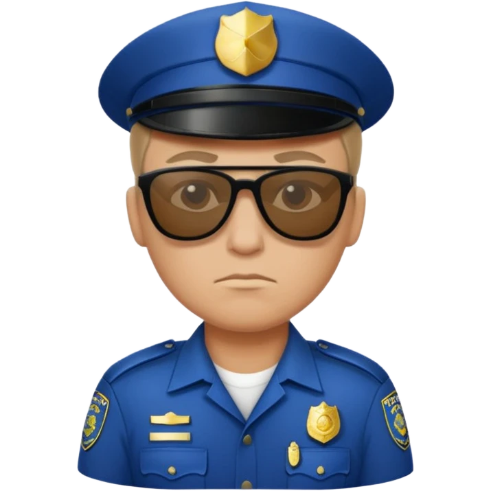 police with sunglasses  emoji