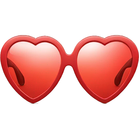 Red heart sunglasses emoji