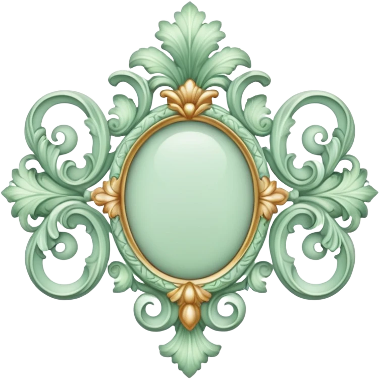 rococo verified pastel green emoji