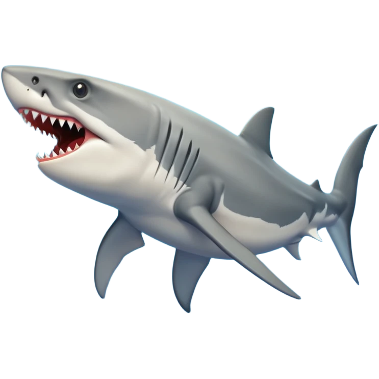 shark with tyrannosaurus rex body emoji