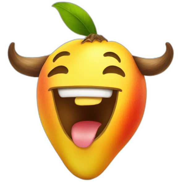 smile mango ox emoji