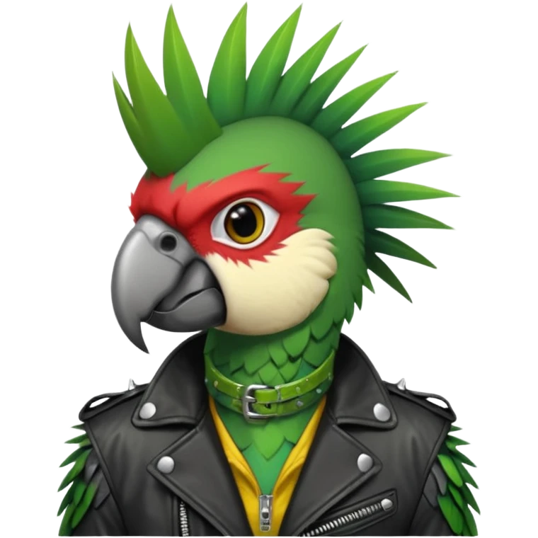 vocalist animal punk parrot emoji