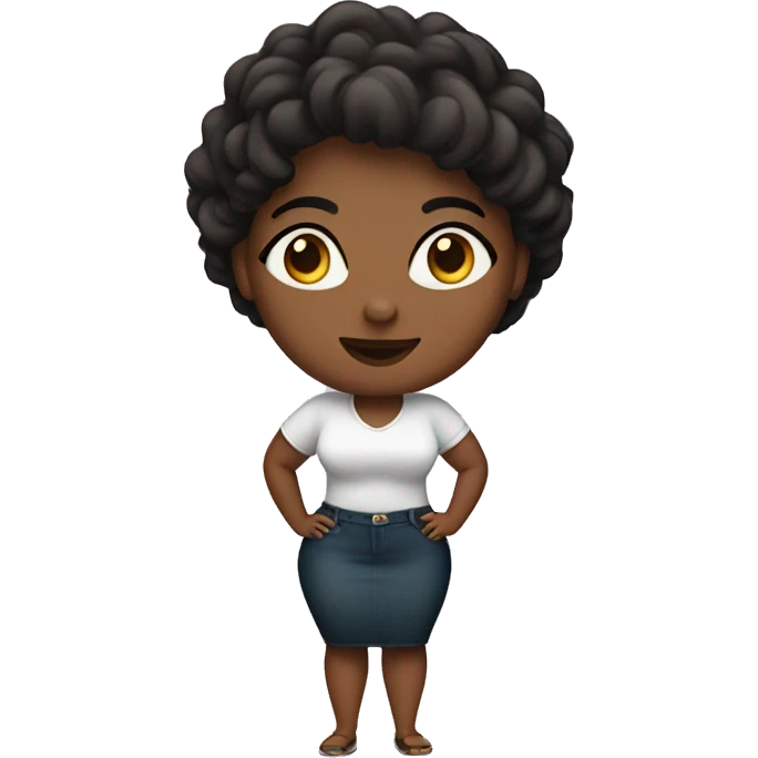 Curvy woman emoji