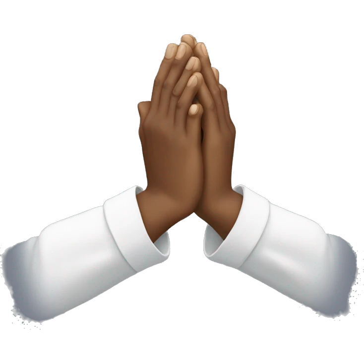 two hands praying emoji