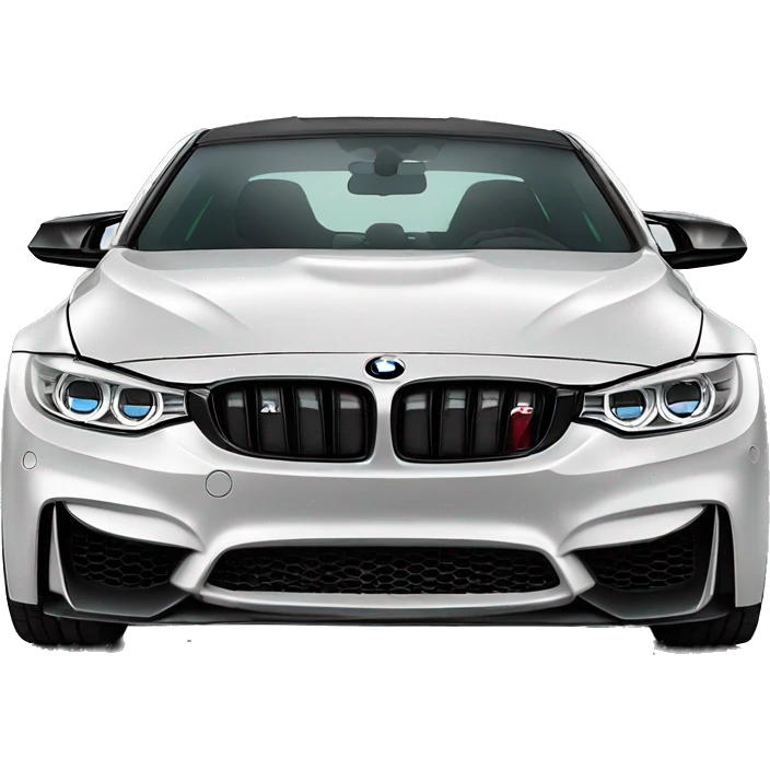 BMW m4 competition that says KLIPZ on the hood  emoji