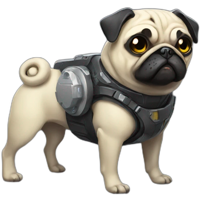 cyberpunk pug emoji