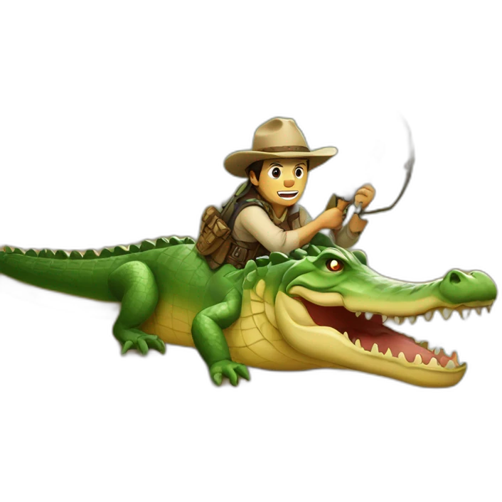 crocodile hunt western emoji
