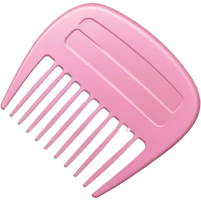 soft pink comb emoji