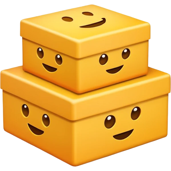 emoji of three boxes emoji
