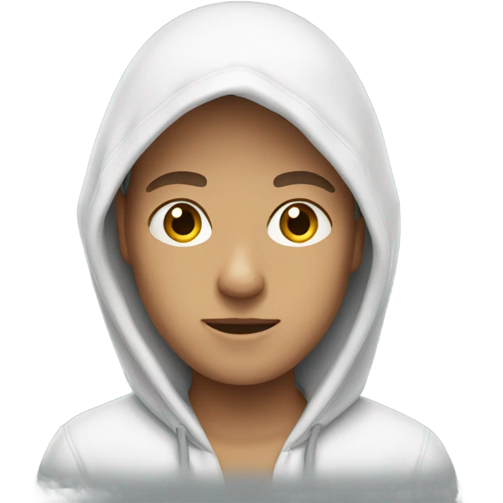 White hoodie emoji