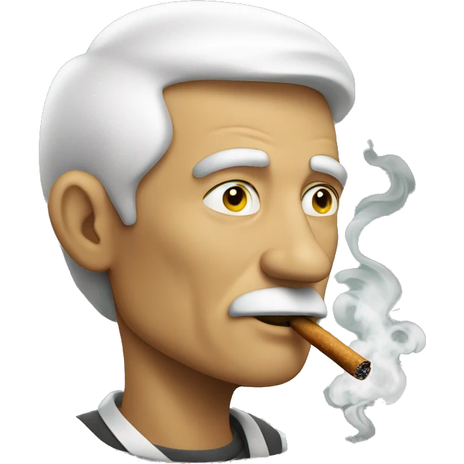 man smoking emoji