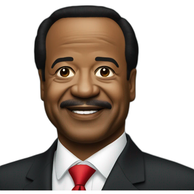 Le président Paul Biya heureux. emoji