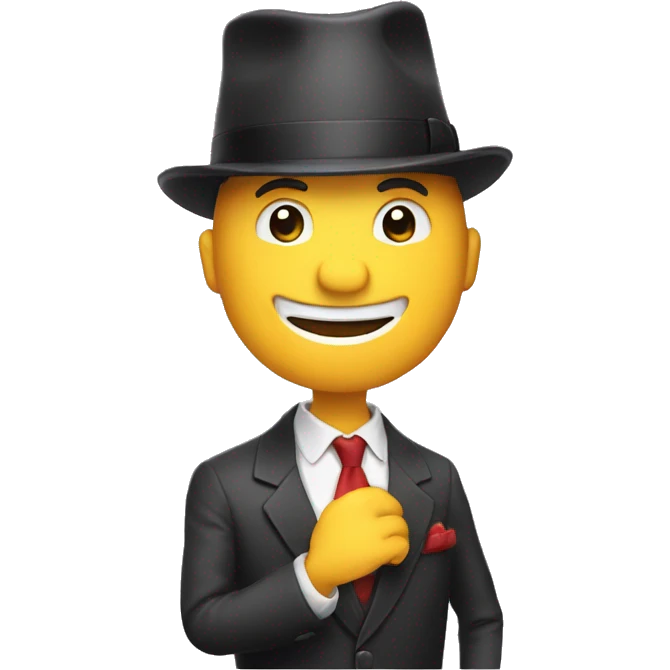 Gentleman tipping his hat emoji