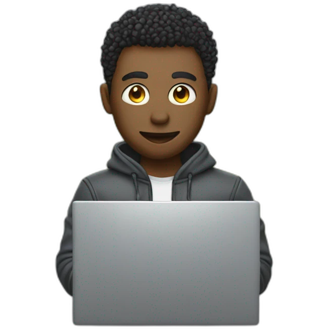 cyber guy with laptop emoji