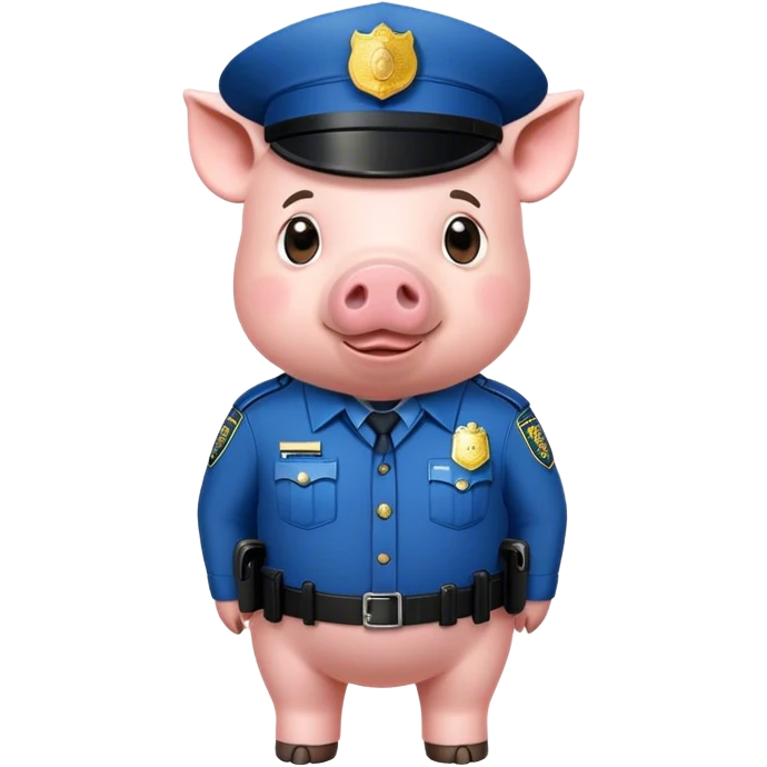 Pig as a cop  emoji