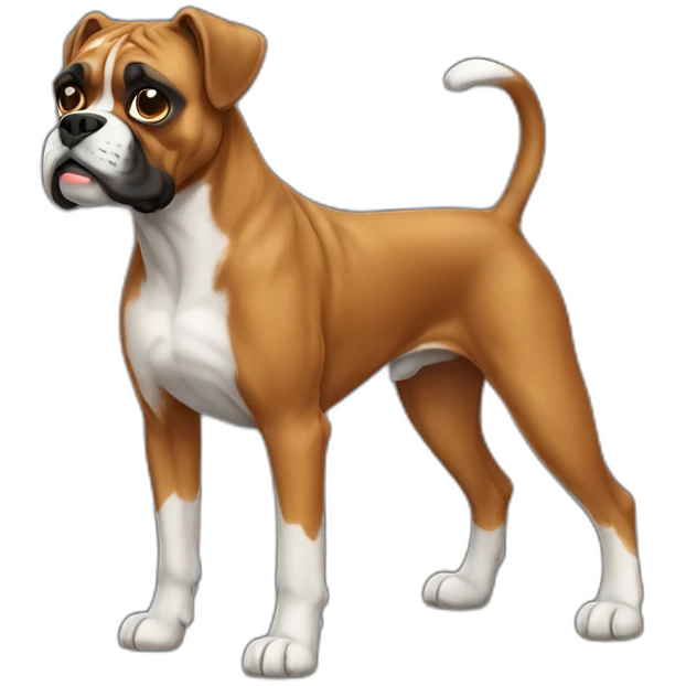 Boxer Dog Full Body emoji