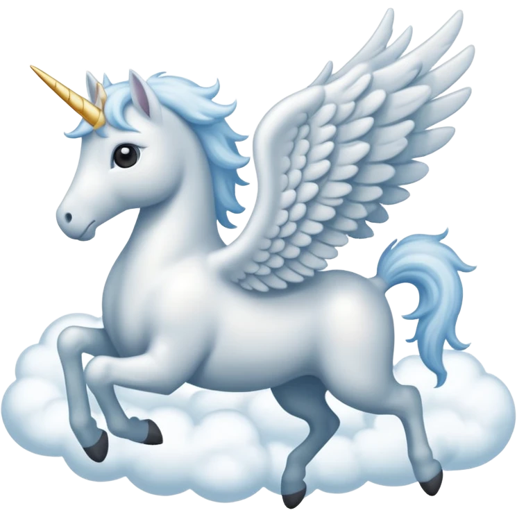 Pegasus made of  Cloud  emoji