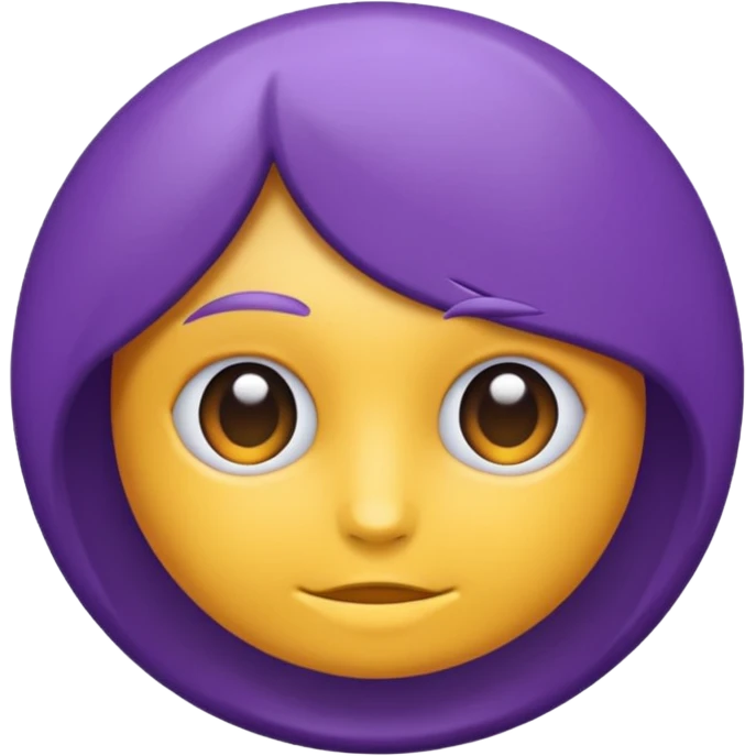 Rond violet normal emoji