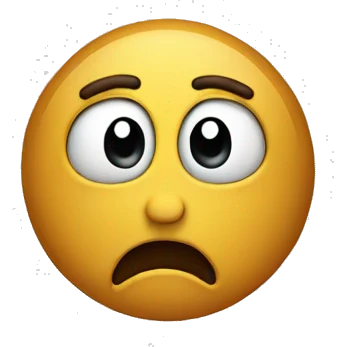 Confused face emoji