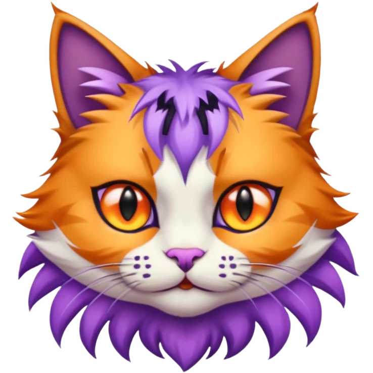 Cailco cat hybrid wildcat collar purple spike a emoji